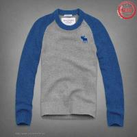 heren abercrombie and fitch crewneck truien moose logo blauw grijs Overhemd Knutselen 10m1g512